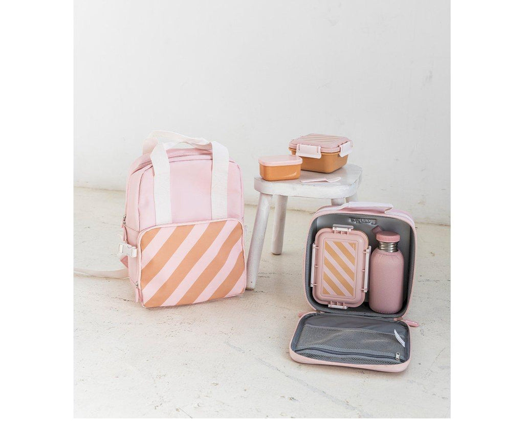 Monnëka Thermische Lunchtas | Stripes Pink