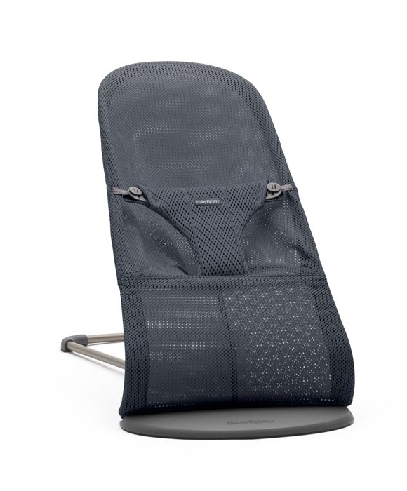 Babybjörn Wipstoeltje Balance Soft Mesh Baby Bouncer | Donkergrijs