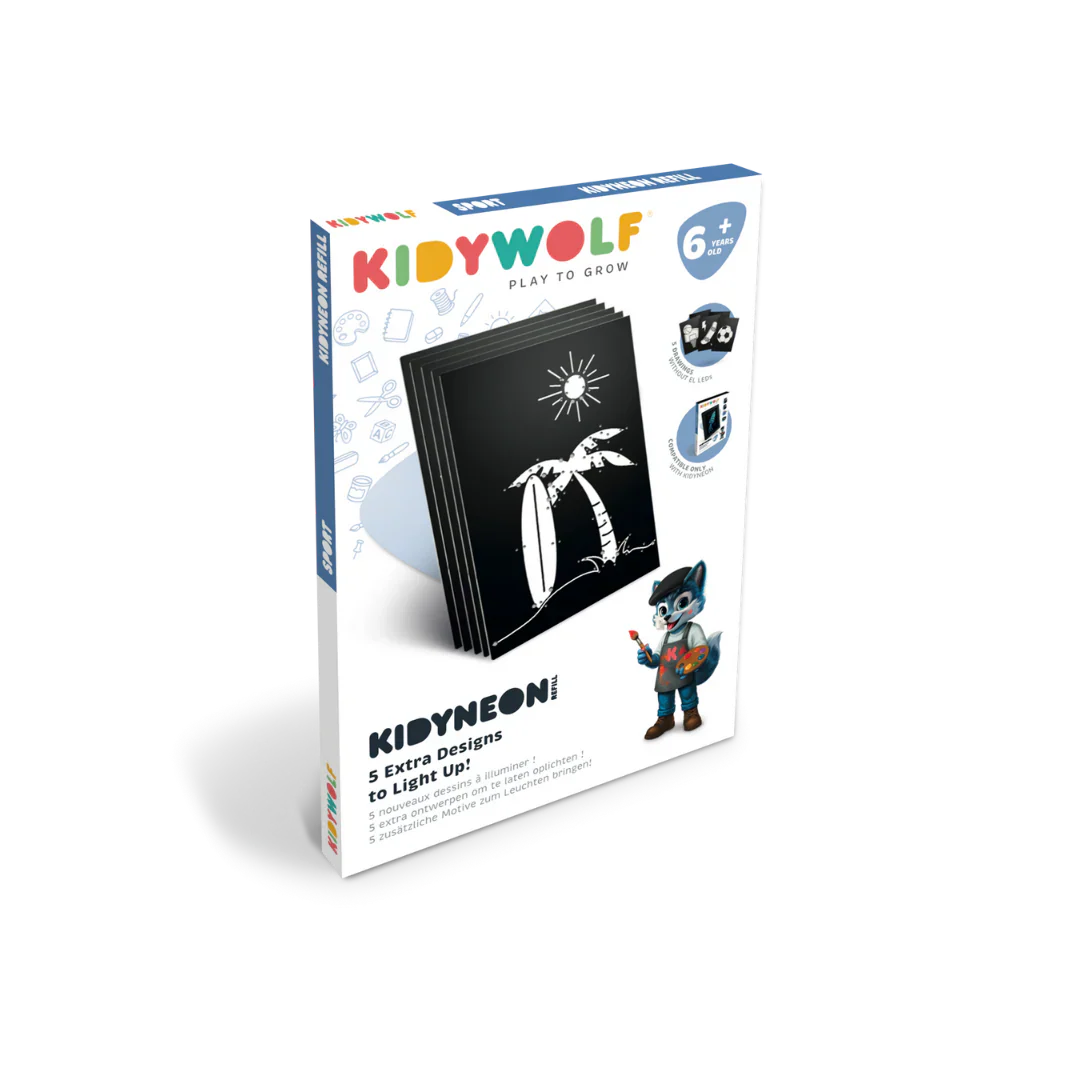 Kidywolf Refill Pack Voor Kidyneon: 3 Designs – Sport