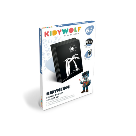 Kidywolf Refill Pack Voor Kidyneon: 3 Designs – Sport
