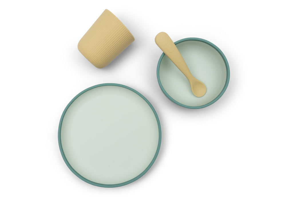 Jollein Kinderserviesset Siliconen | Jade Shades