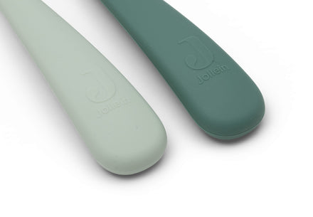 Jollein Siliconen Lepeltje | Jade Shades (2-pack)