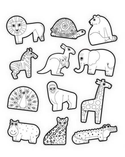 * Crocodile Creek Creativity | Coloring Sticker Sets | Dieren