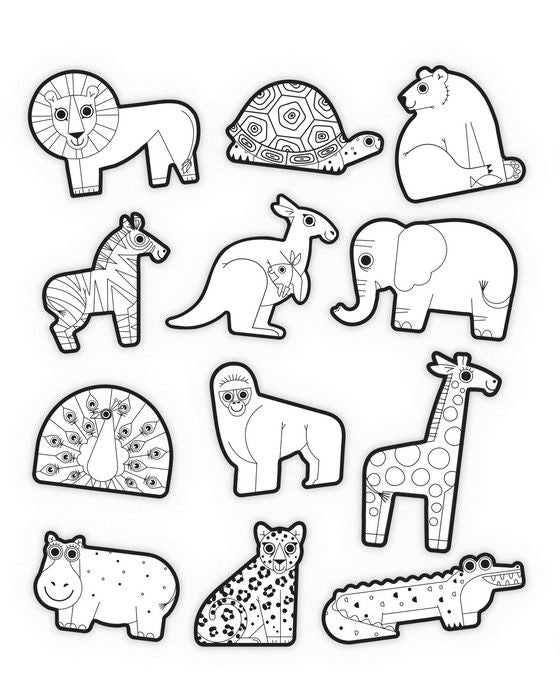 * Crocodile Creek Creativity | Coloring Sticker Sets | Dieren