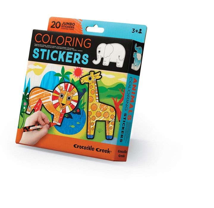 * Crocodile Creek Creativity | Coloring Sticker Sets | Dieren
