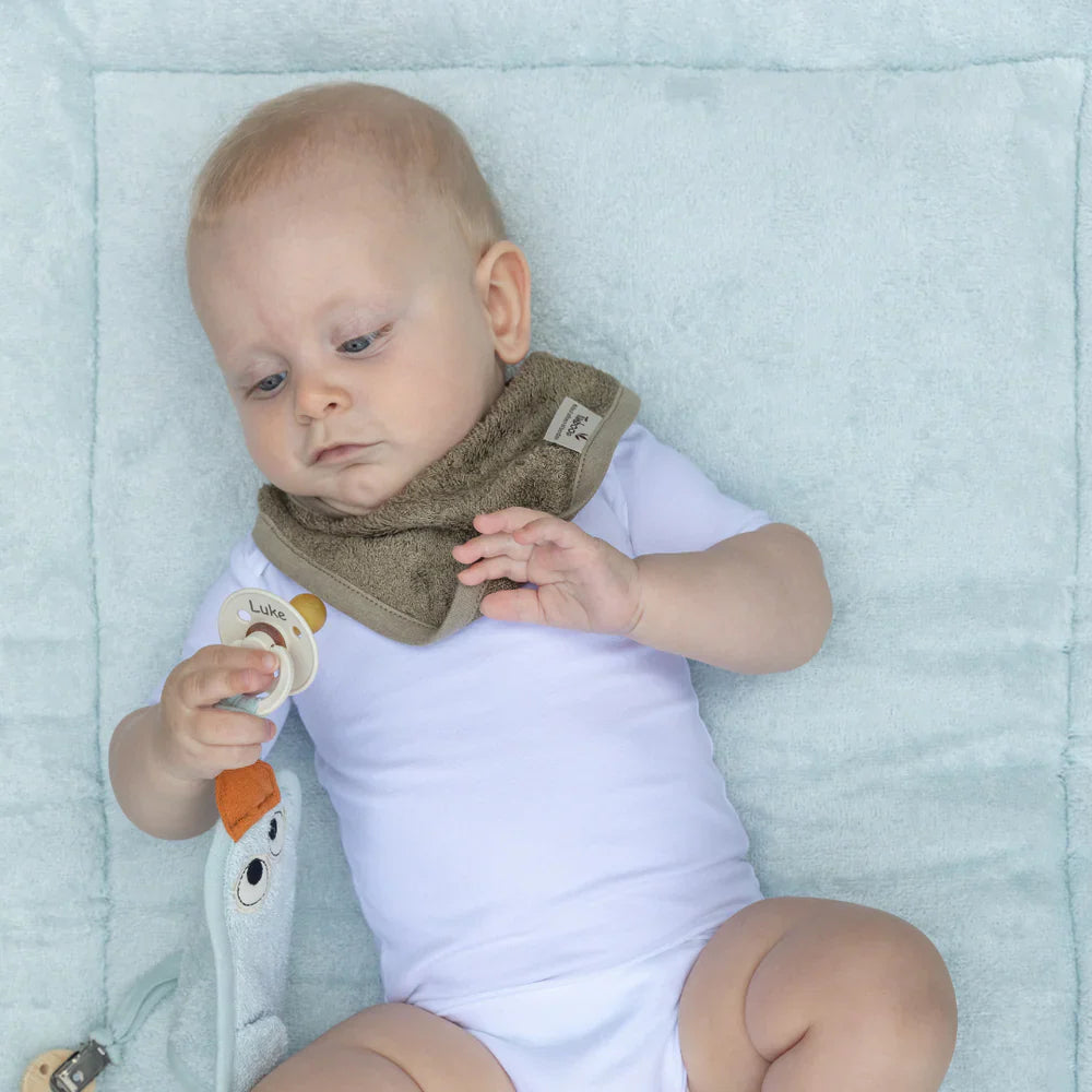 Timboo Bandana Slab Bamboe Kwijlsjaaltje Dubbele Laag | Jungle Green