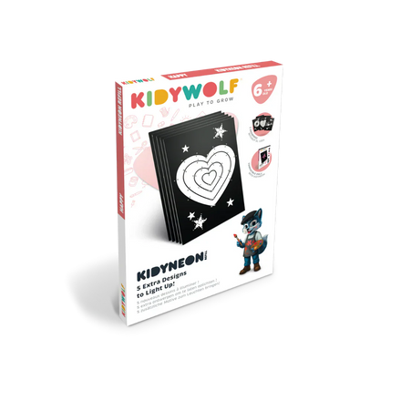 Kidywolf Refill Pack Voor Kidyneon: 3 Designs – Happy