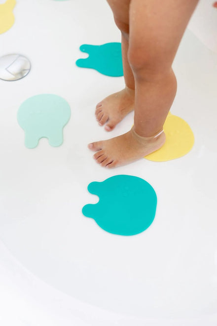 Quutopia Grippi Anti-Slip Buddies Badspeeltjes | Jellyfish Groen/Geel