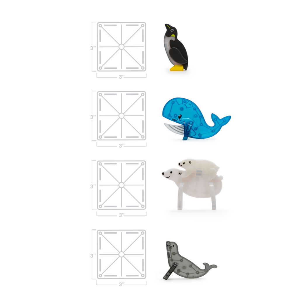 Magna-Tiles Arctic Animals | 25 Stuks