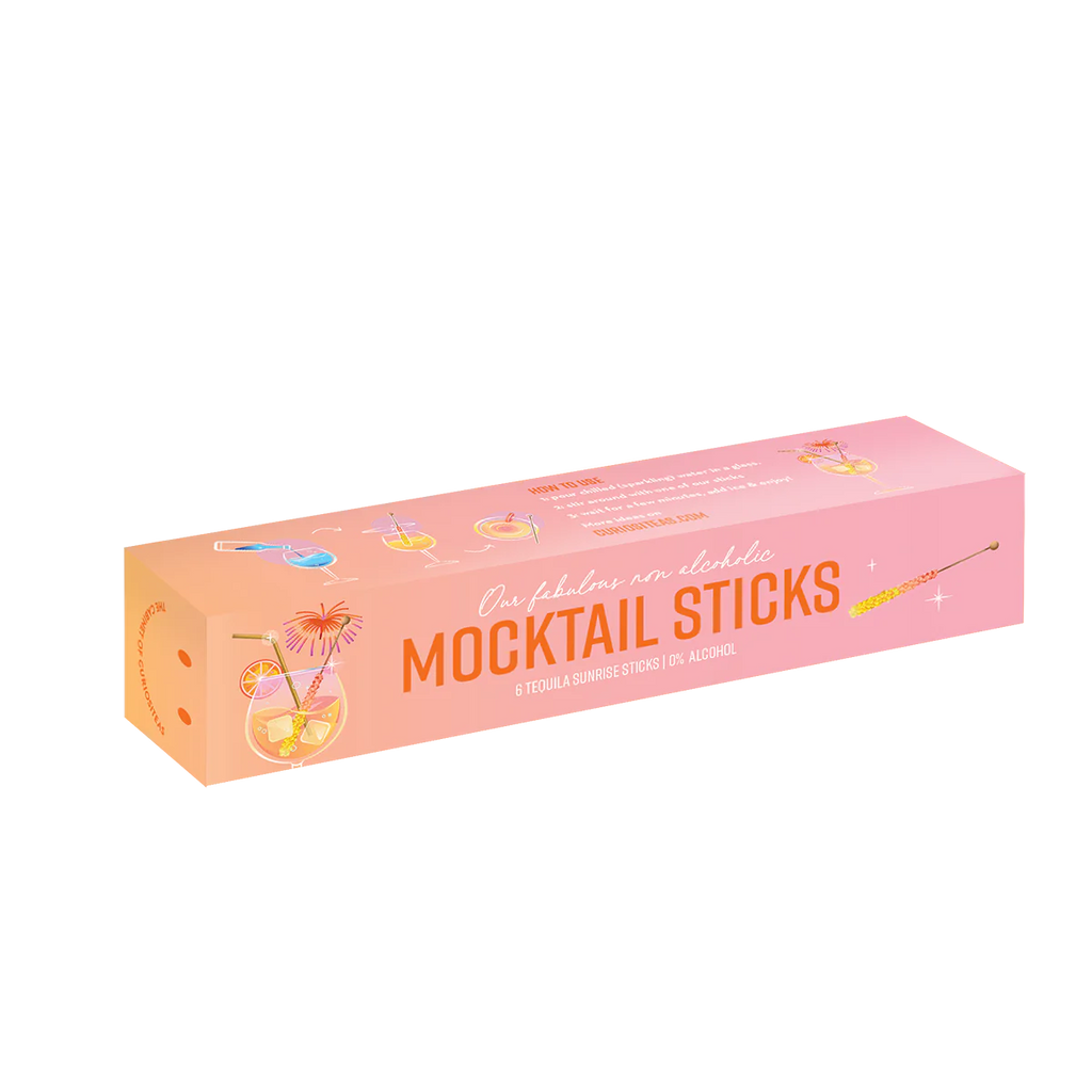 CuriosiTeas Mocktail Sticks Tequilla Sunrise | 6 Sticks