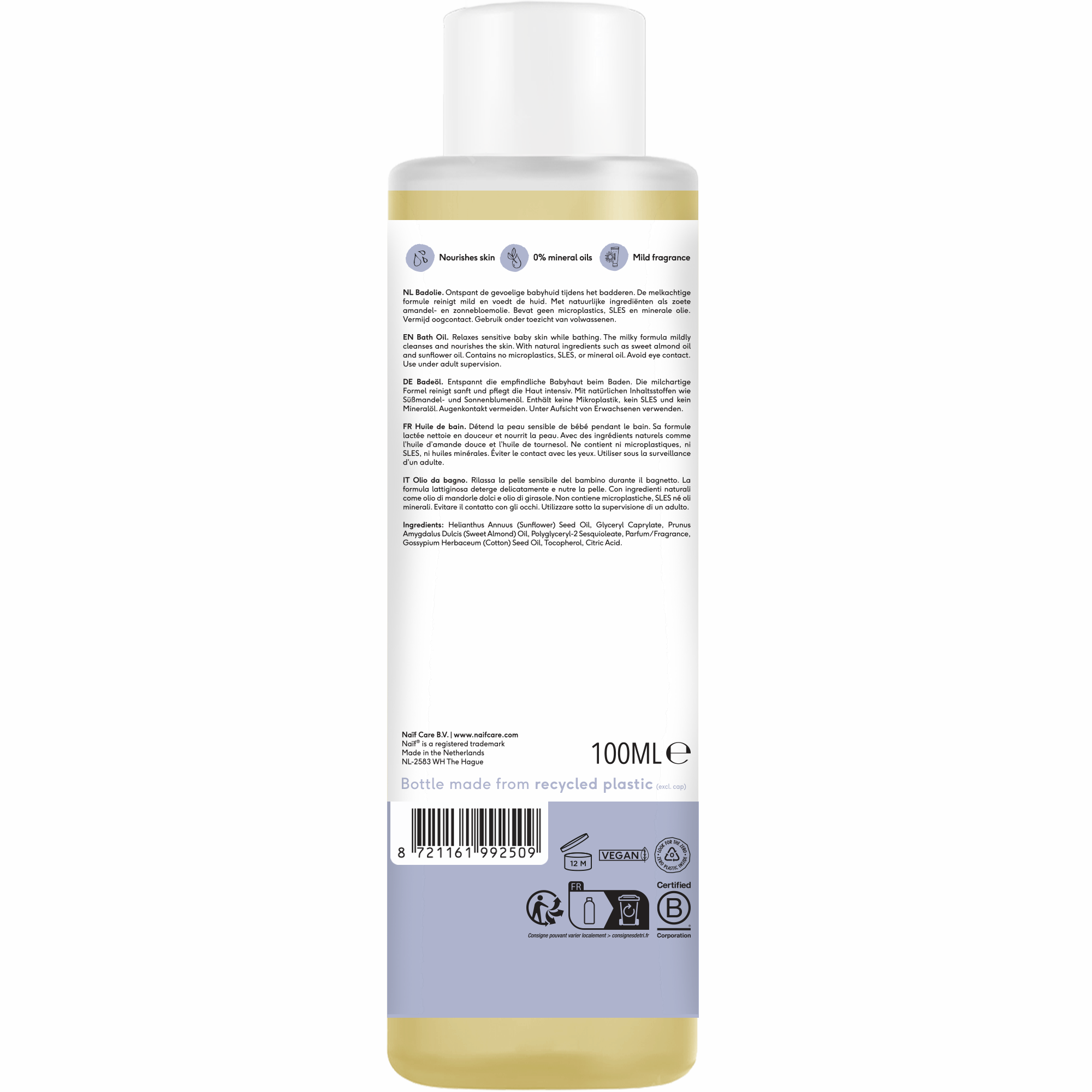 Naïf Baby & Kids Bath Oil 100ml