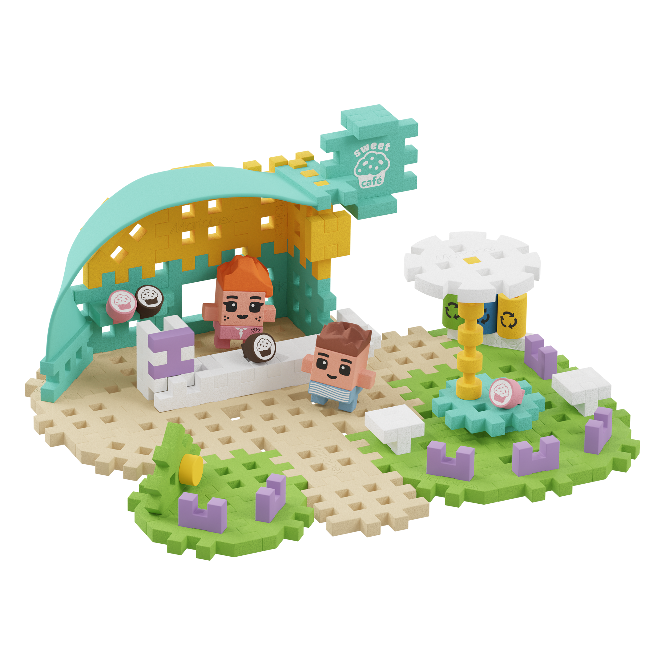 Marioinex Mini Waffle | Cafe 80 Pcs