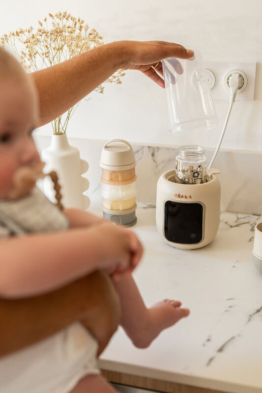 Béaba Multi Milk Flessenwarmer | Klei - Aarde