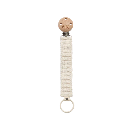 * BIBS Fopspeenketting | Knitted Ivory