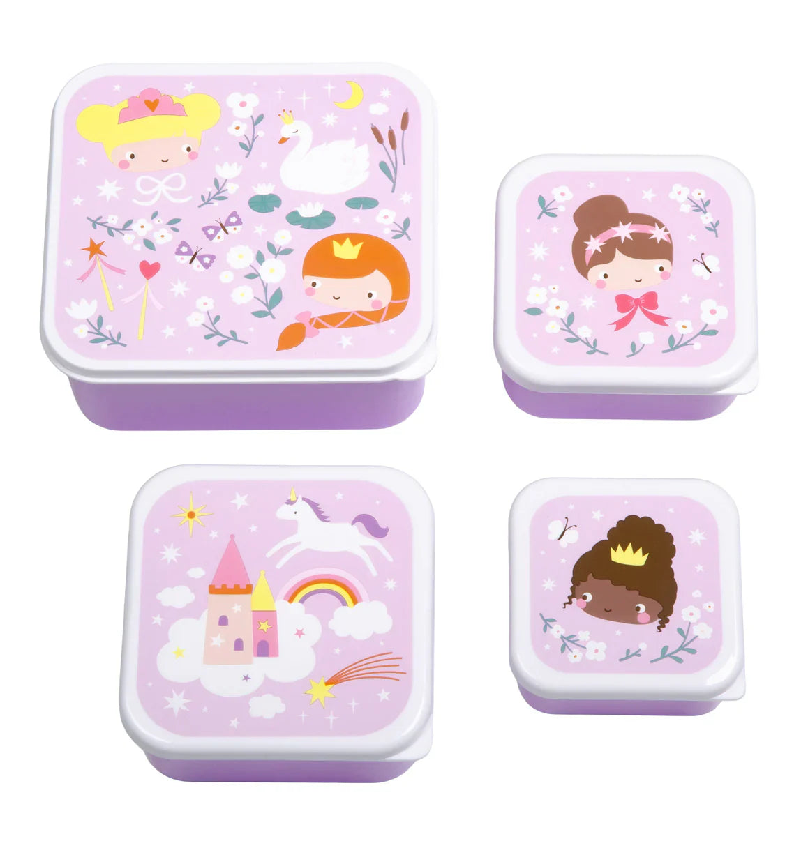 A Little Lovely Company Lunch & Snack Box Set | Princesses