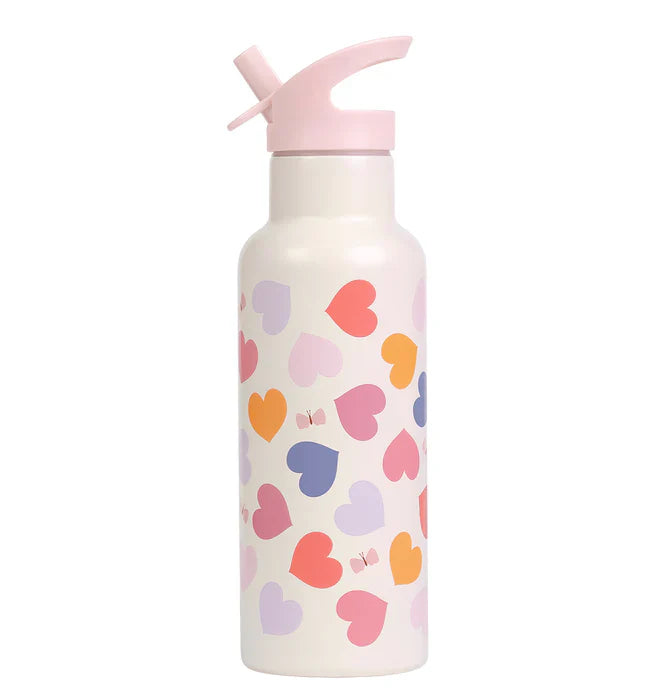 A Little Lovely Company RVS Drinkfles 500ml | Hartjes