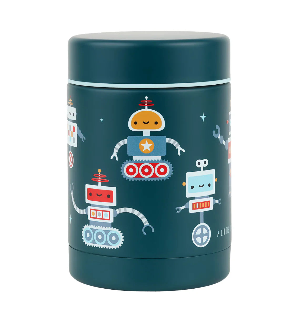 A Little Lovely Company RVS Food Jar 300ml | Robots