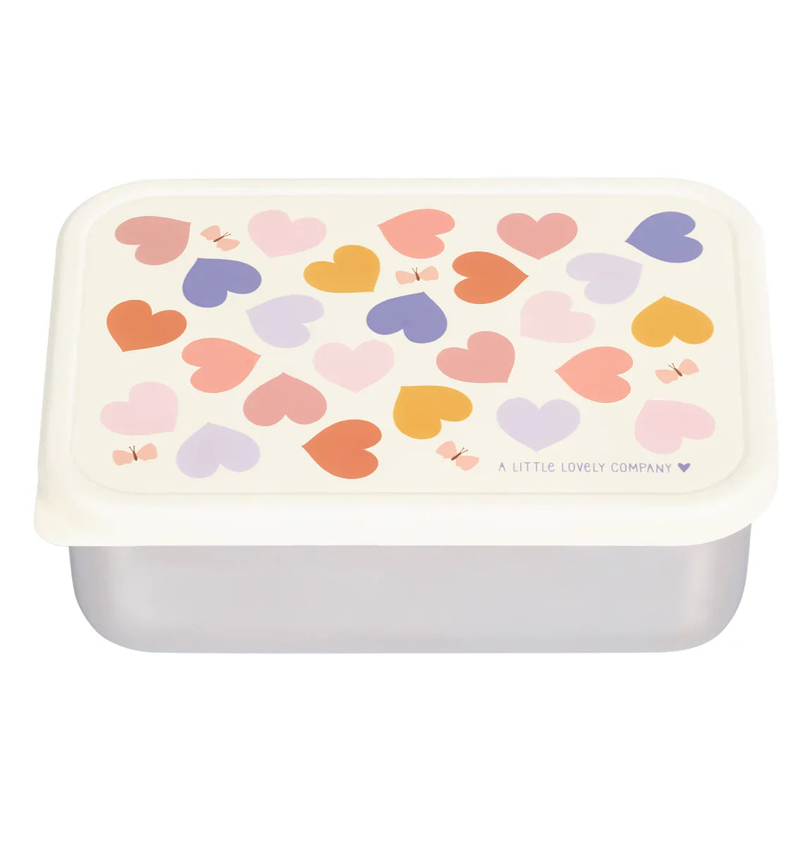 A Little Lovely Company RVS Lunchbox | Hartjes