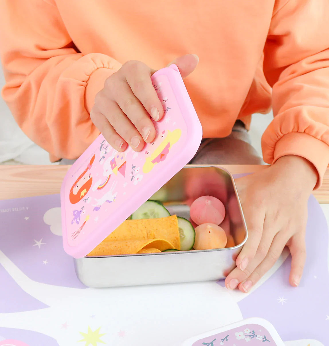 A Little Lovely Company RVS Lunchbox | Prinsessen