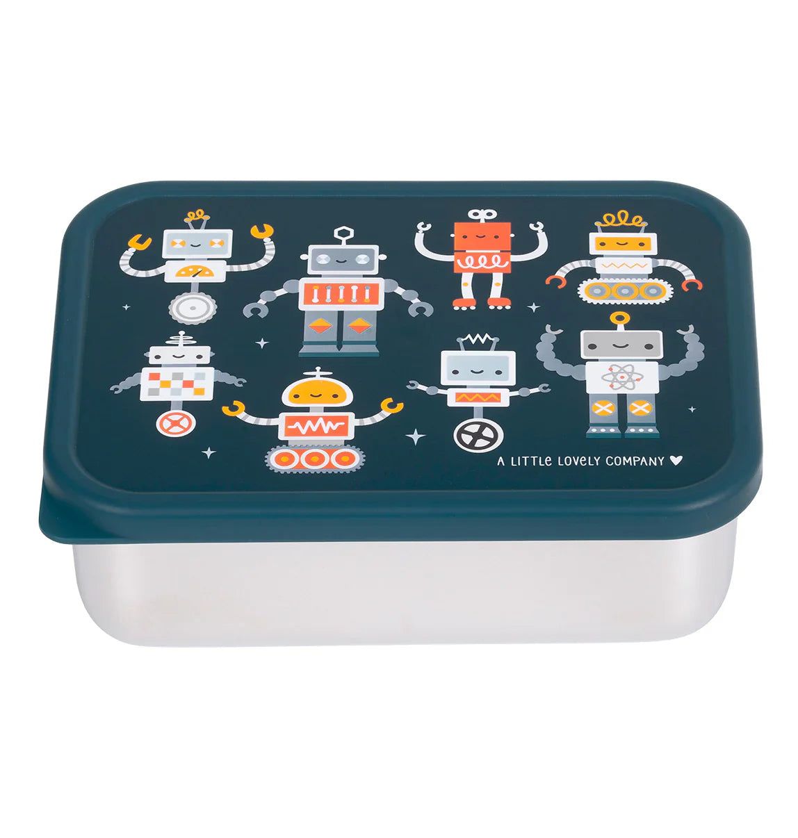 A Little Lovely Company RVS Lunchbox | Robots
