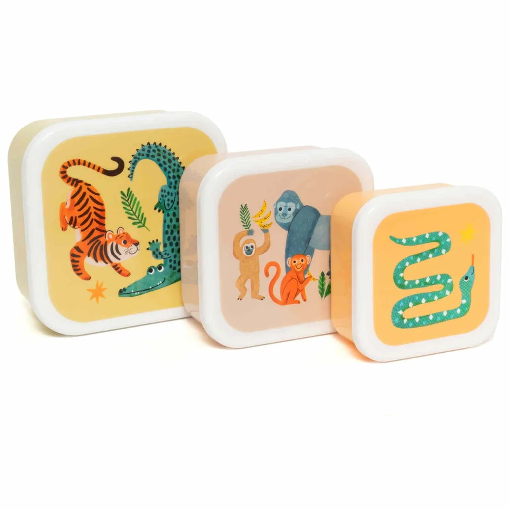 Petit Monkey Set 3 Snack Boxen | Upside Down Animals