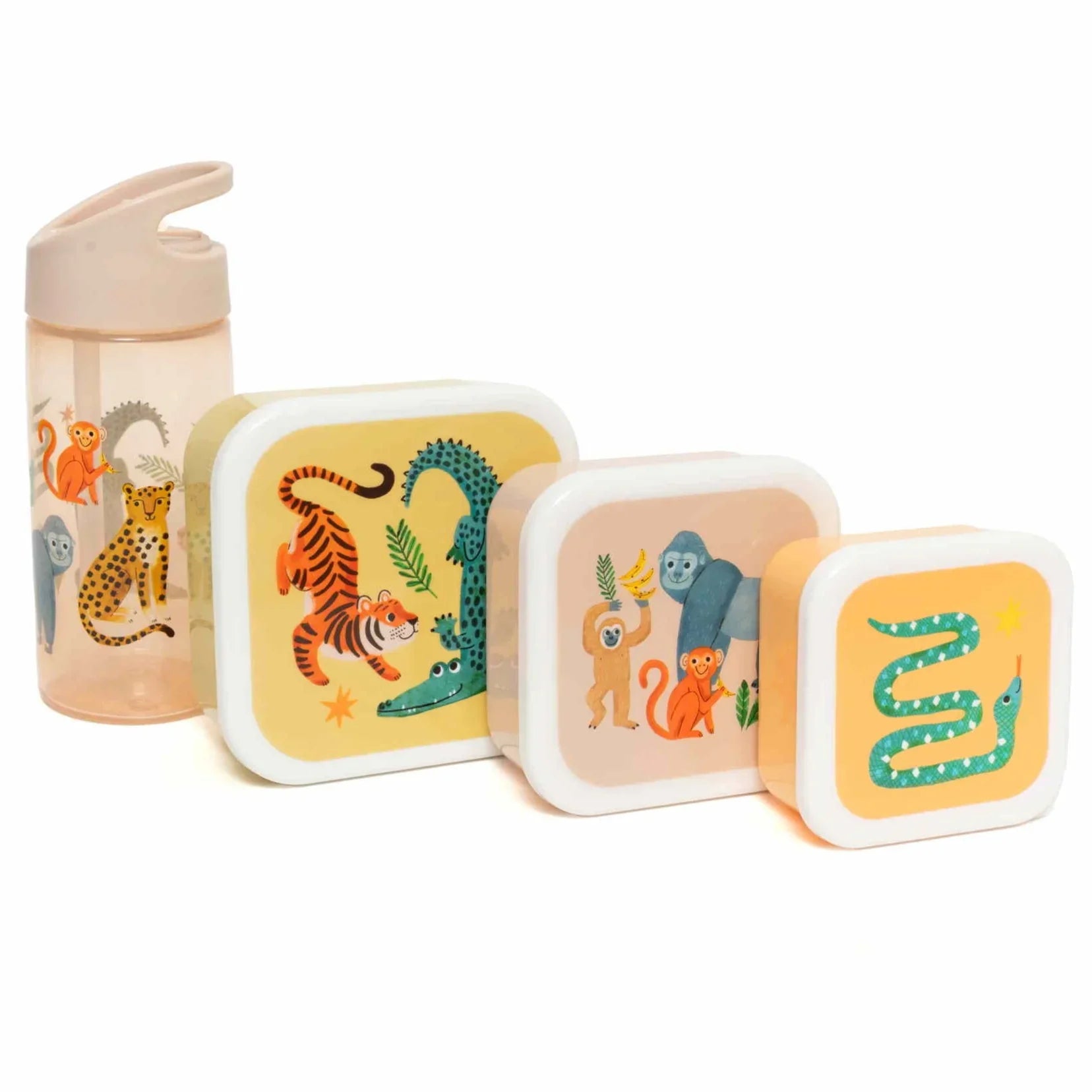 Petit Monkey Set 3 Snack Boxen | Upside Down Animals