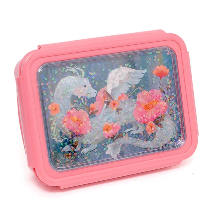 Petit Monkey Handige Bento Lunchbox Met Vakjes | Fairytale Dragon Pearl Stars