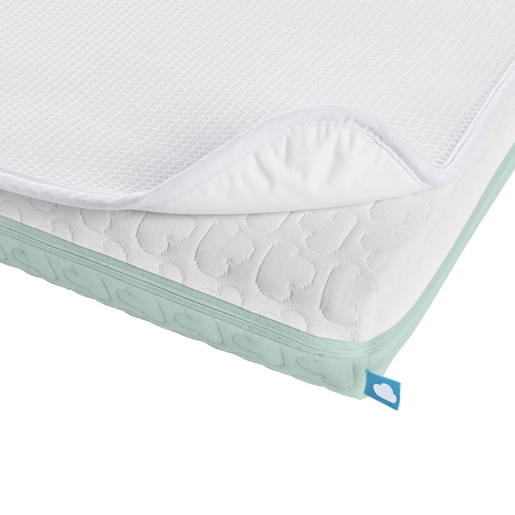 AeroSleep EvoDuo Matraspakket voor Babybed/Ledikant | Matras + Matrasbeschermer 120 x 60 cm