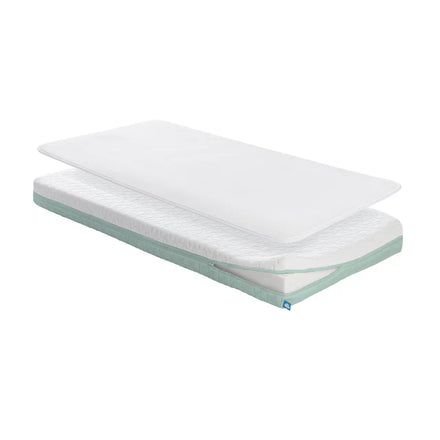 AeroSleep EvoDuo Matraspakket voor Babybed/Ledikant | Matras + Matrasbeschermer 60 x 120 cm