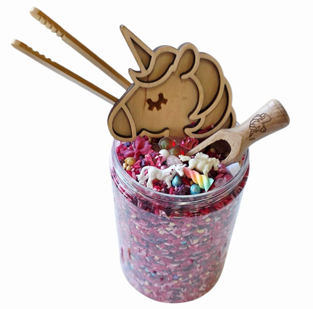 SensoryFun Speelrijst Mix PourAndPlay 1.2kg | Unicorn