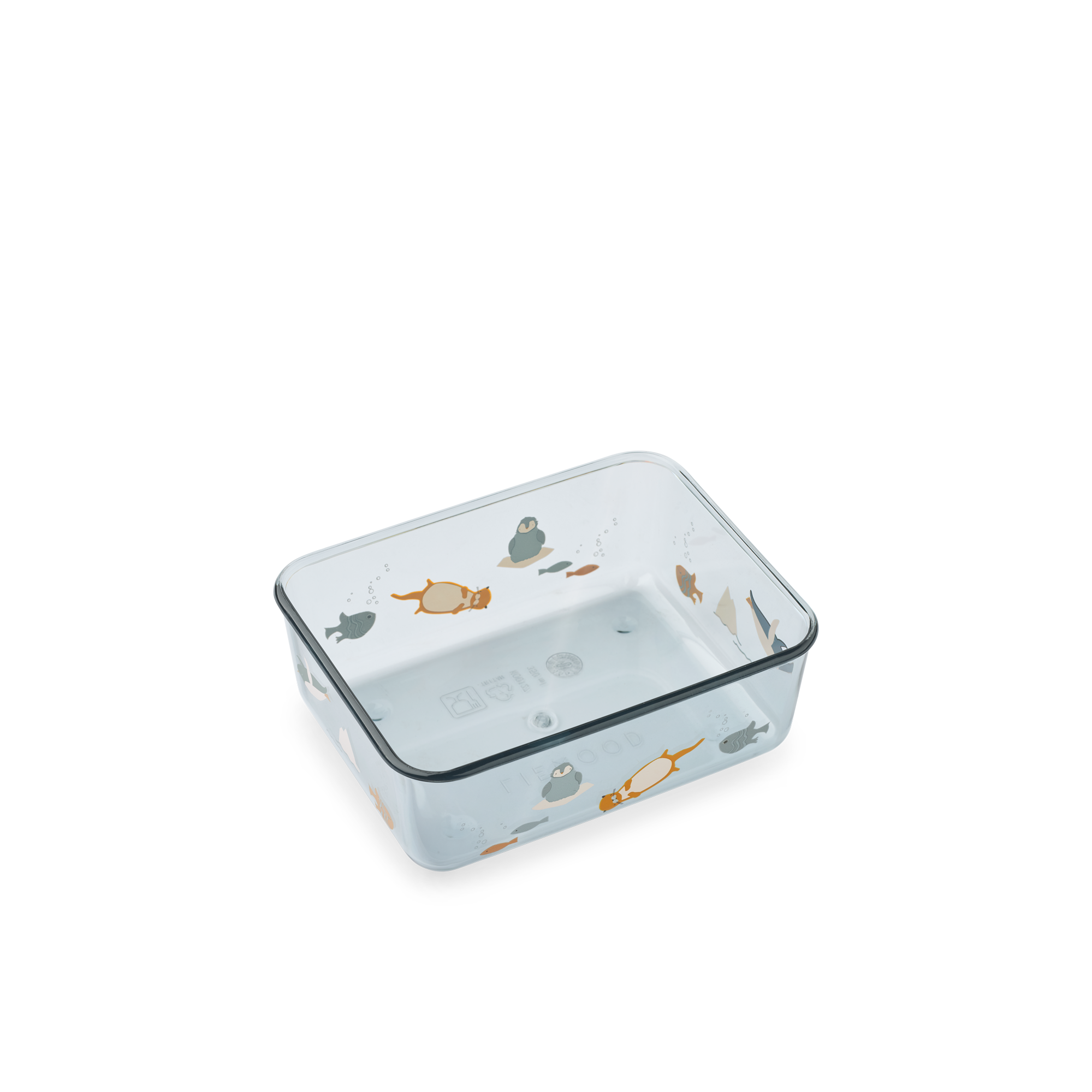 Liewood Ako Tritan Snack Box | Arctic Sea / Ocean View