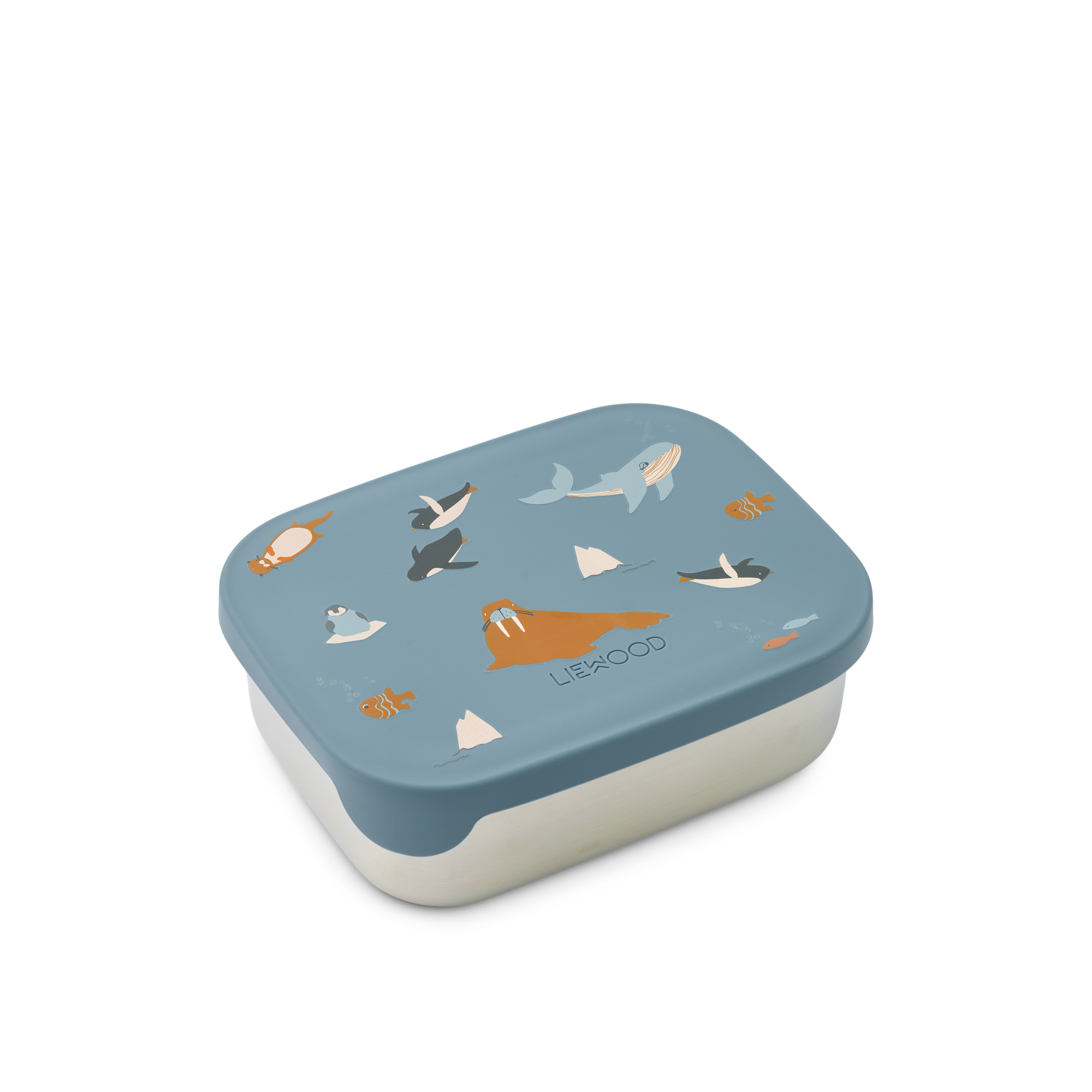 Liewood Arthur Printed Lunchbox | Arctic Sea / Ocean View