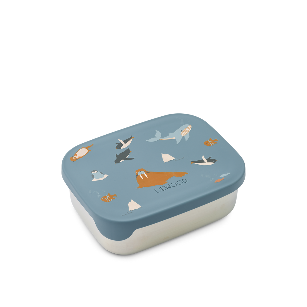 Liewood Arthur Printed Lunchbox | Arctic Sea / Ocean View