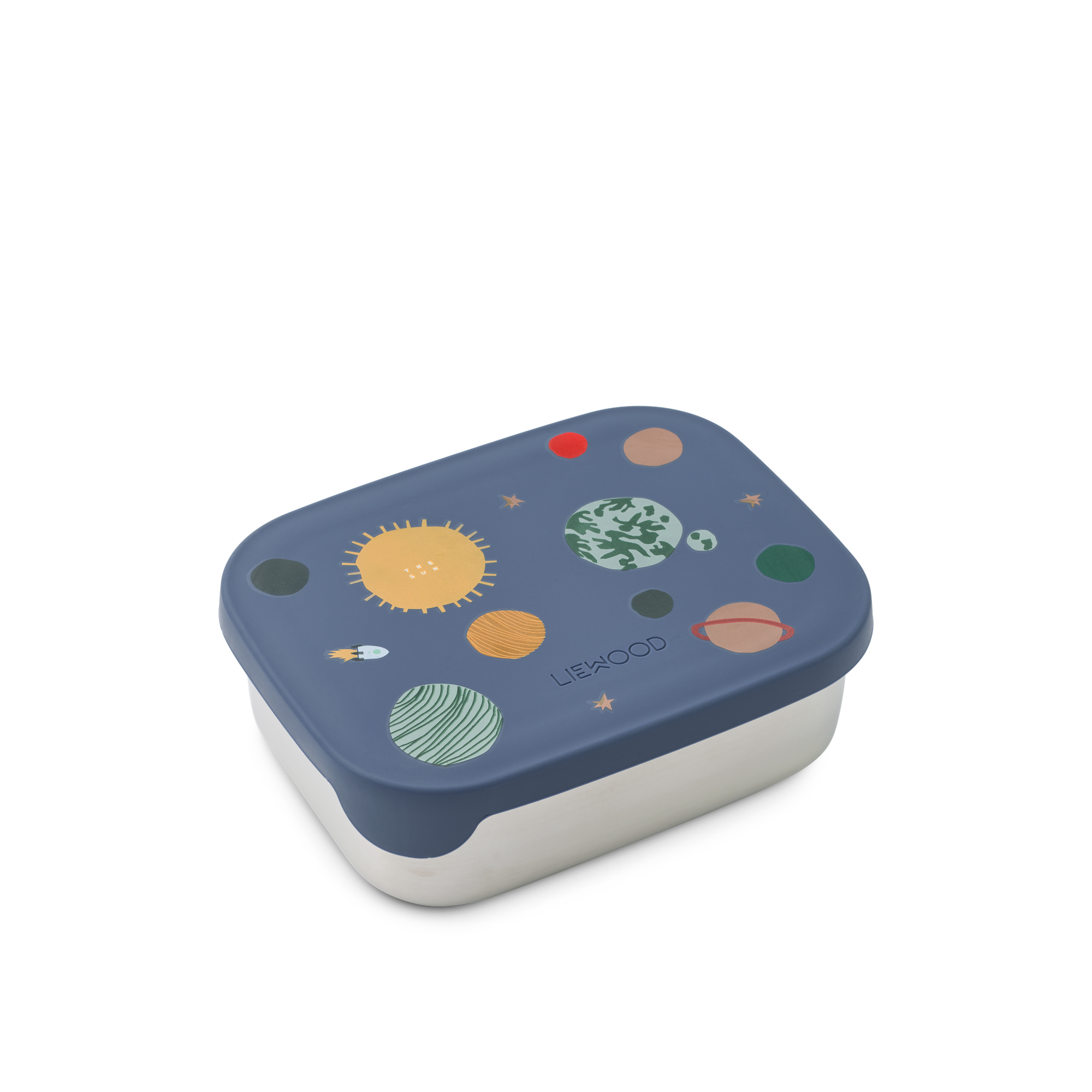 Liewood Arthur lunchbox Universe Classic Navy met drie vakjes