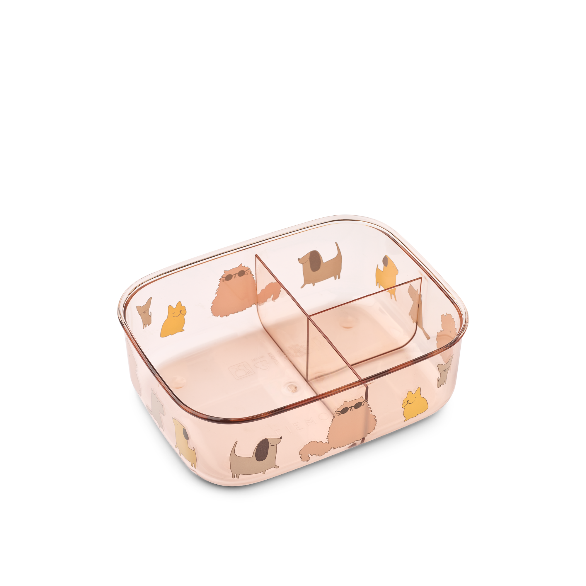 Liewood Arthur Tritan Lunchbox | Cats And Dogs / Sandy