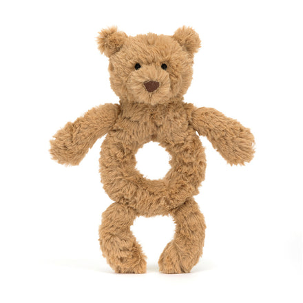 Jellycat Knuffel Bartholomew Bear Ring Rammelaar