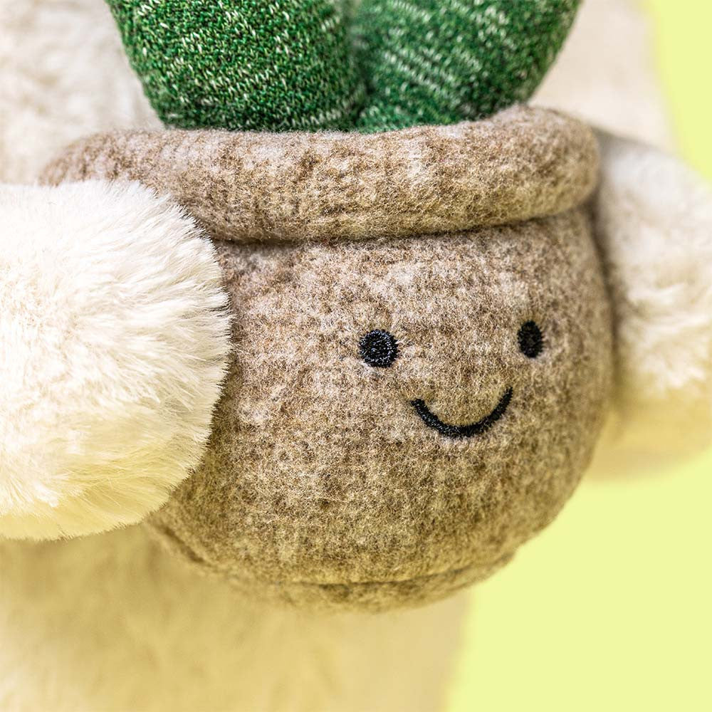 * Jellycat Knuffel | Cream Bunny Met Plantje