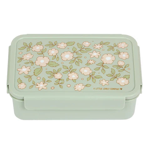 A Little Lovely Company Lunch Box Met Verdeelvakjes | Blossoms Sage