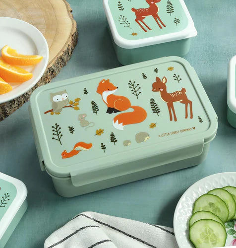 A Little Lovely Company Lunch Box Met Verdeelvakjes | Forest Friends