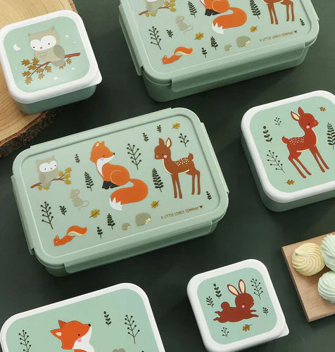 A Little Lovely Company Lunch Box Met Verdeelvakjes | Forest Friends