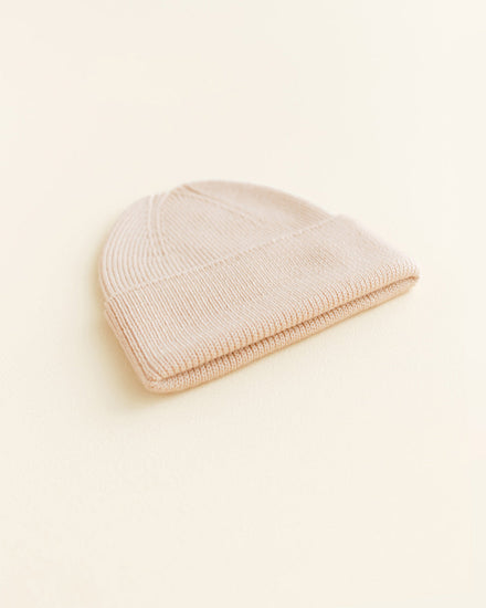 Hvid Newborn Beanie Fonzie | Oat