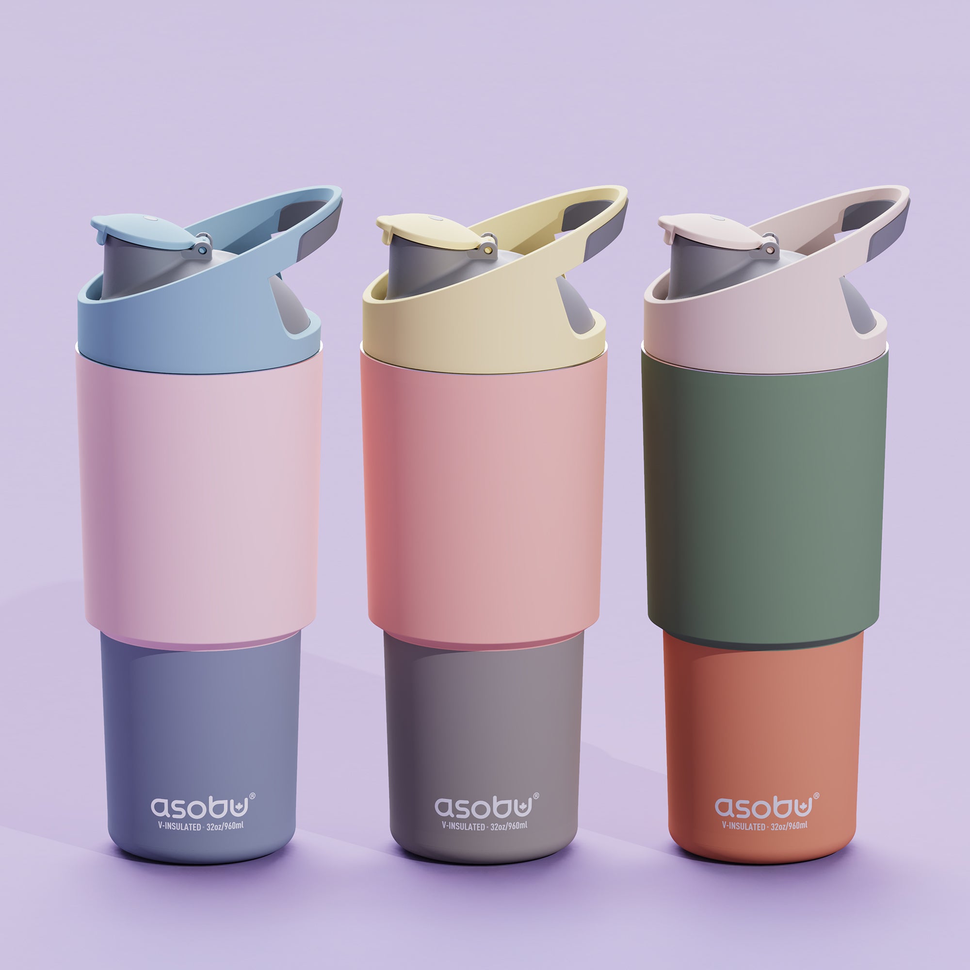 Asobu Thermische Drinkfles 1l | Pastel Orange