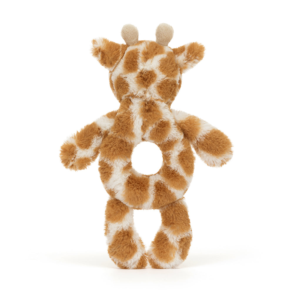 zzz Jellycat Knuffel Bashful Giraffe Ring Rammelaar