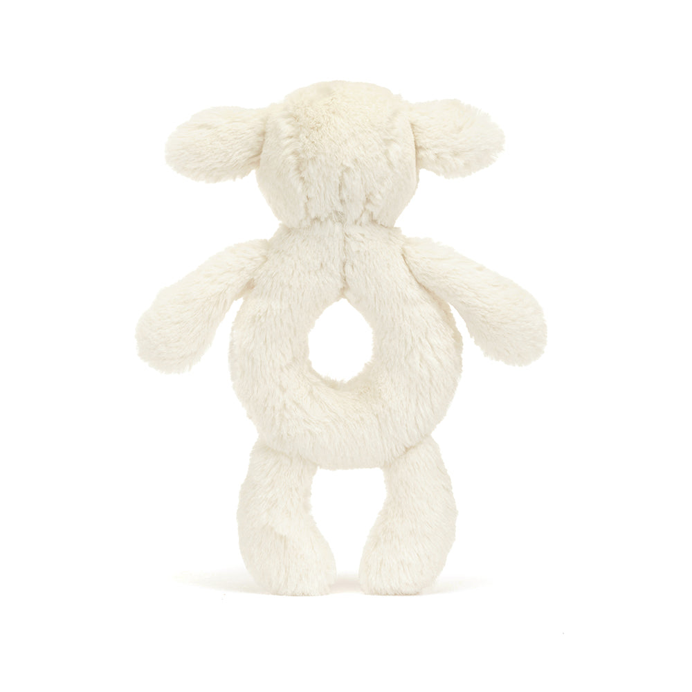 Jellycat Knuffel Bashful Lamb Ring Rammelaar