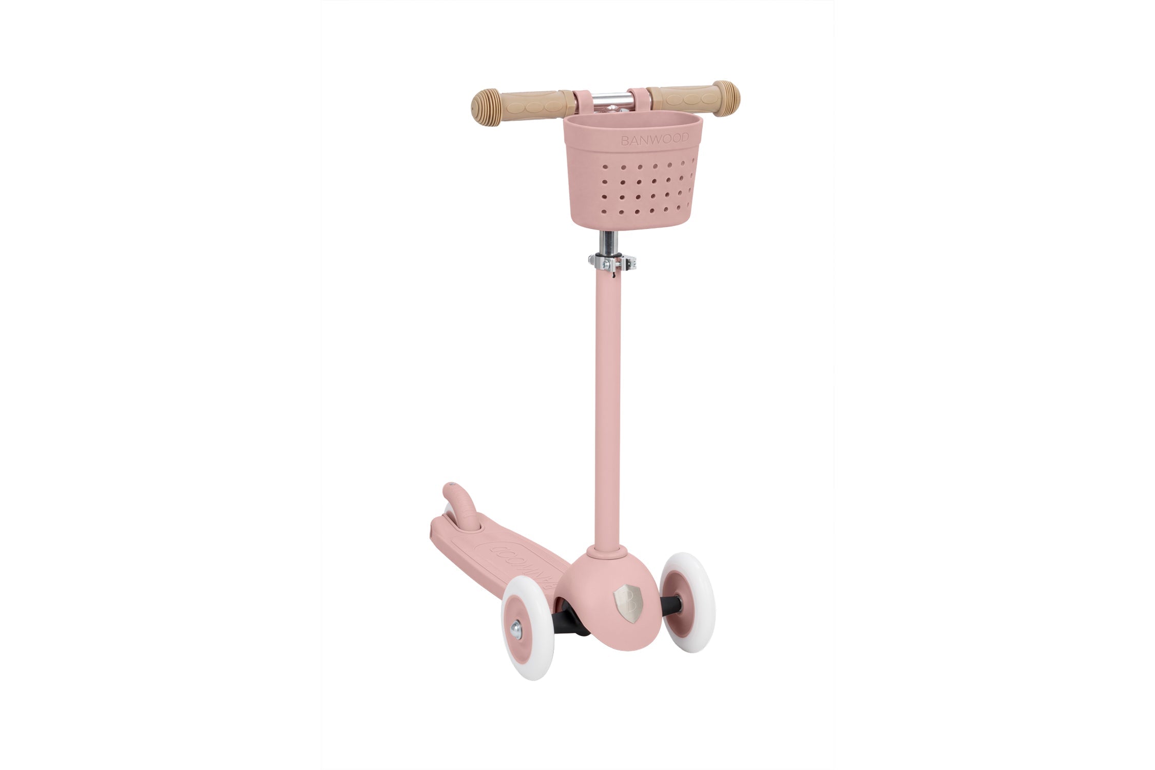 Banwood Eco Scooter Step Incl. Mandje | Dustyrose