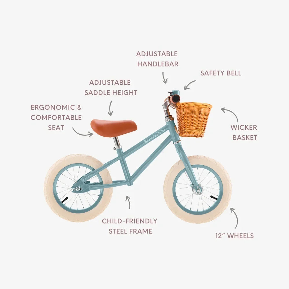 Banwood First Go Loopfiets | Teal