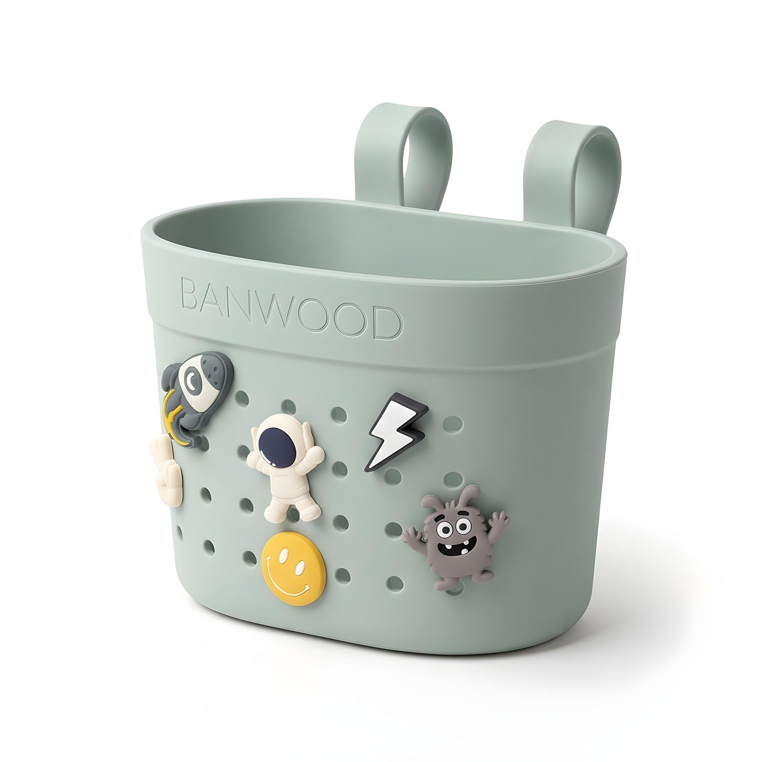 Banwood Fietsmandje Pin & Ride | Clay