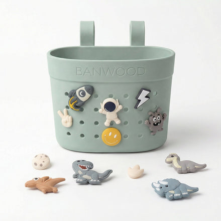 Banwood Fietsmandje Pin & Ride | Clay