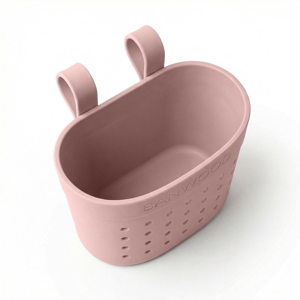 Banwood Fietsmandje Pin & Ride | Dusty Rose