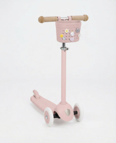 Banwood Fietsmandje Pin & Ride | Faded Pink
